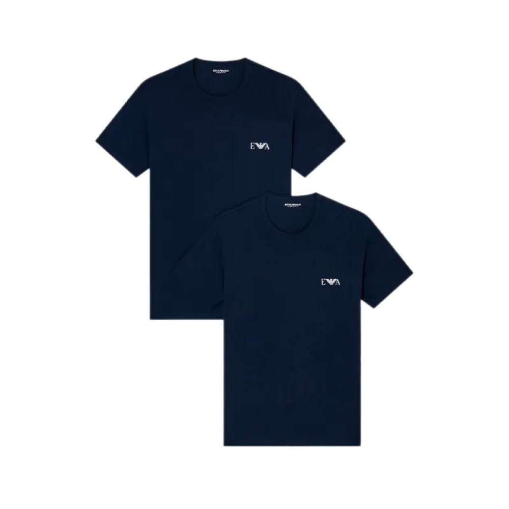 Emporio Armani Uomo Blu Top,, New, Piccolo