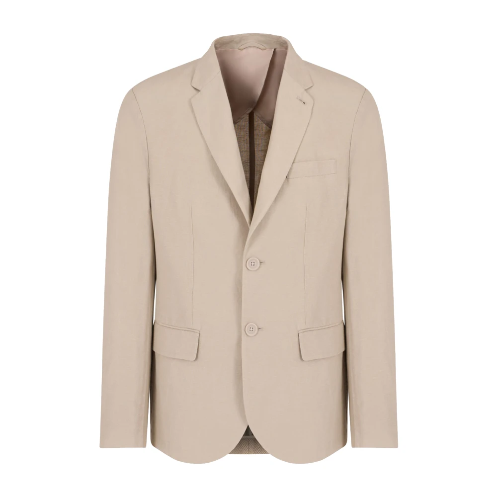 Armani Exchange Homme Beige - Veste Croisée À Deux Boutons - Vestes - Taille: S