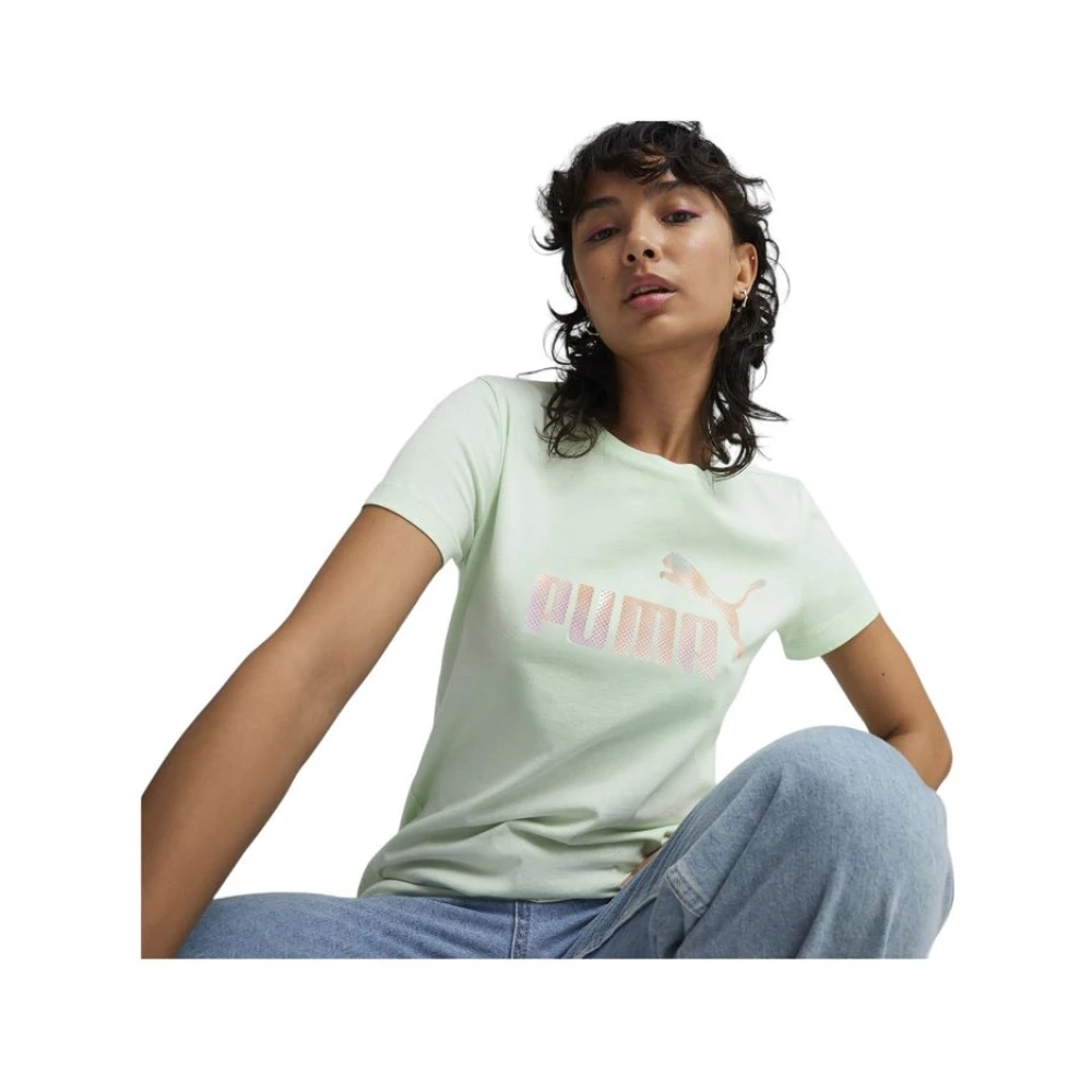 Puma Dames T-shirt Katoen Stijl 679921 Green Dames