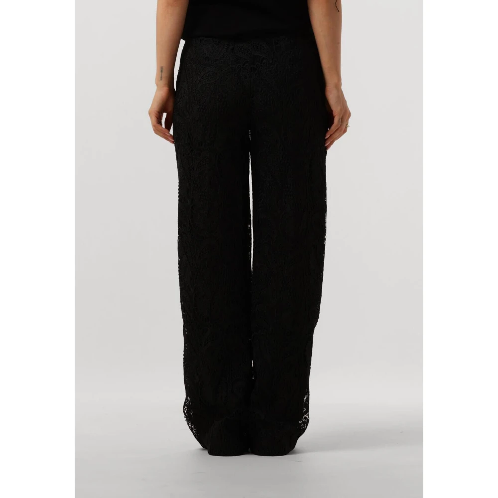 Twinset Zwarte Elegante Pantalon Black Dames