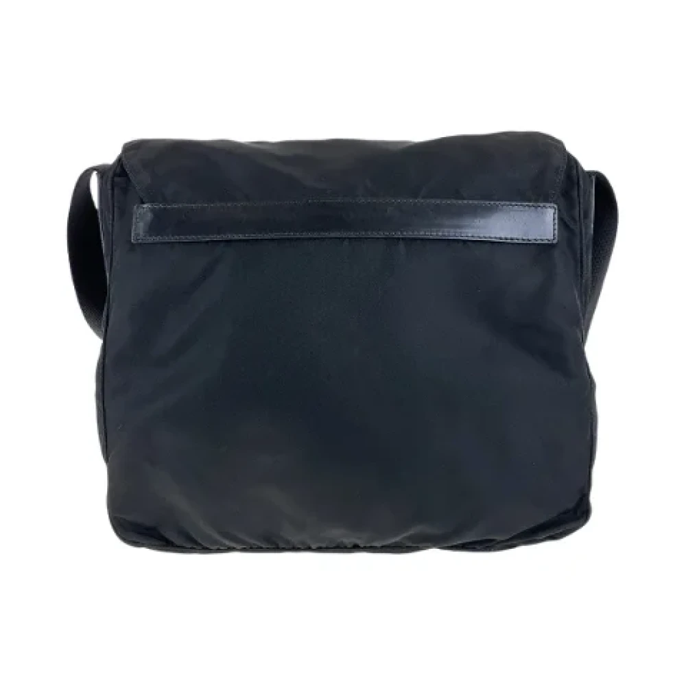 Prada Vintage Pre-owned Canvas prada-bags Black Dames