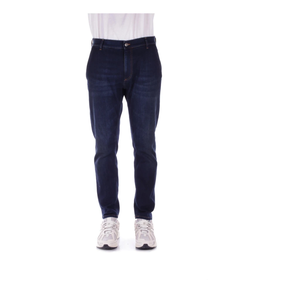 Dondup Denim Jeans met Logo Achterzak Blue Heren
