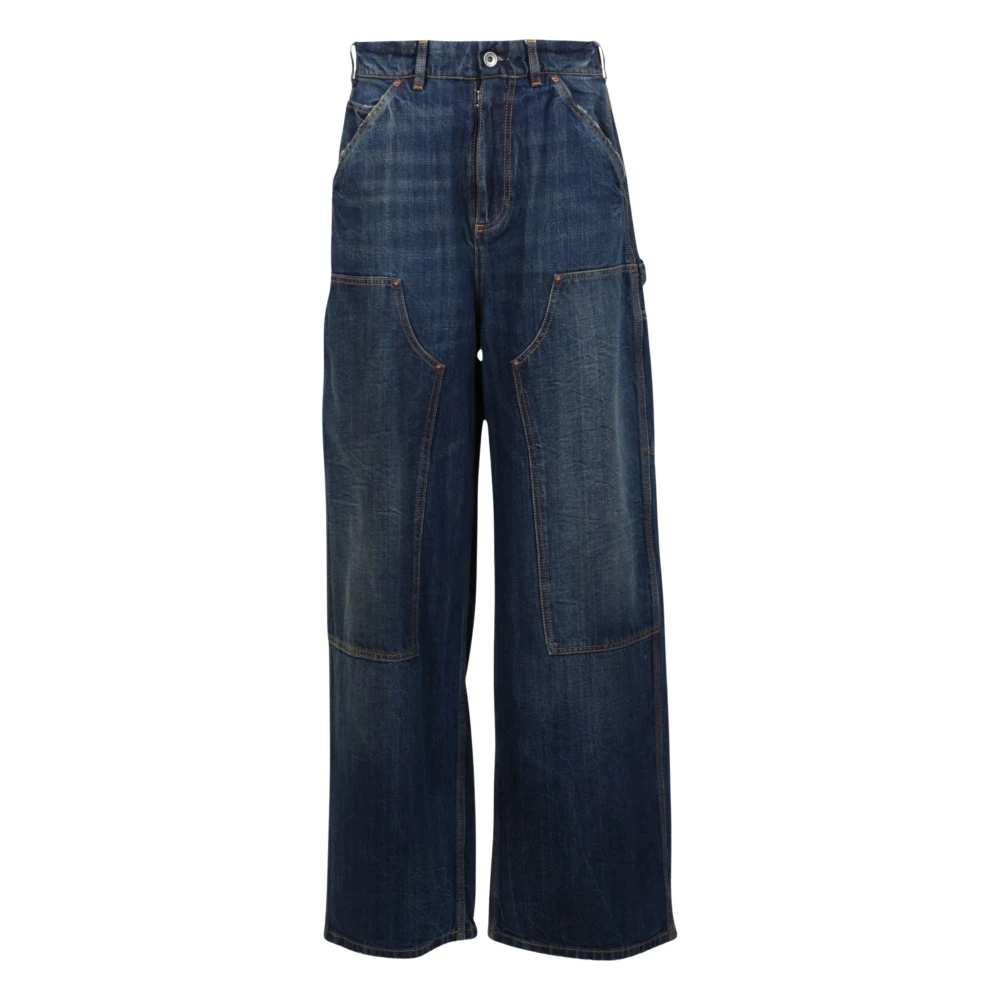 Maison Margiela , Wide Jeans, Female, Blue, Xs, Workwear Jeans - Image 2