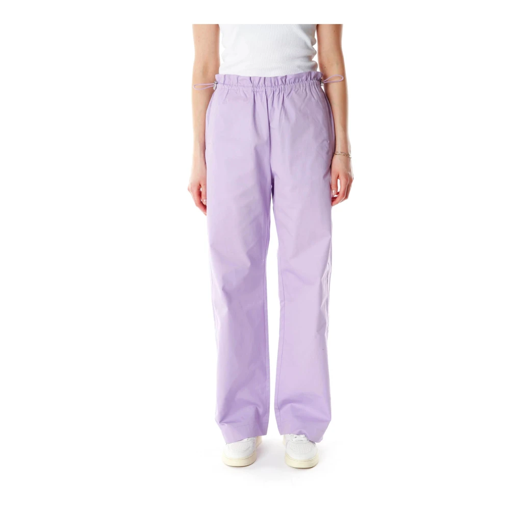 Stine Goya Purple Drawstring Trousers - Female - Wide Trousers - Xs - Trousers
