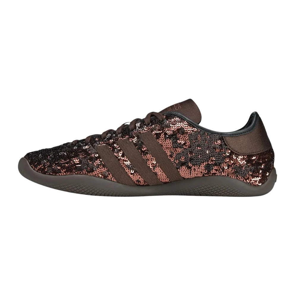 Adidas Unisex Nero Wales Bonner X Karintha Sneakers Con Paillettes Bronzo Marrone Colore Fornitore Marrone Scuro Kh8798 Cm - Immagine 6