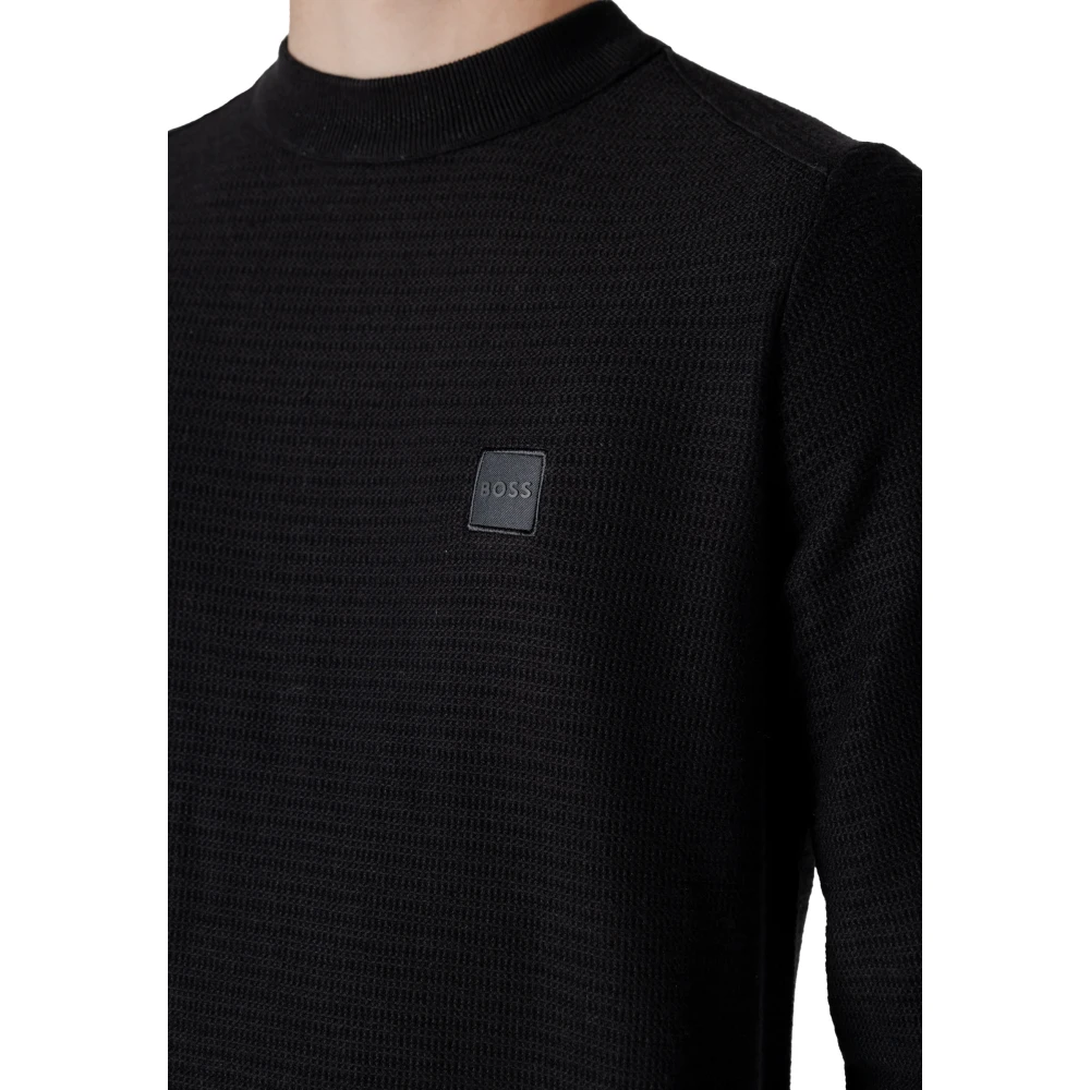 Hugo Boss Mannen Gebreide Kleding Collectie voor Herfst Winter Black Heren