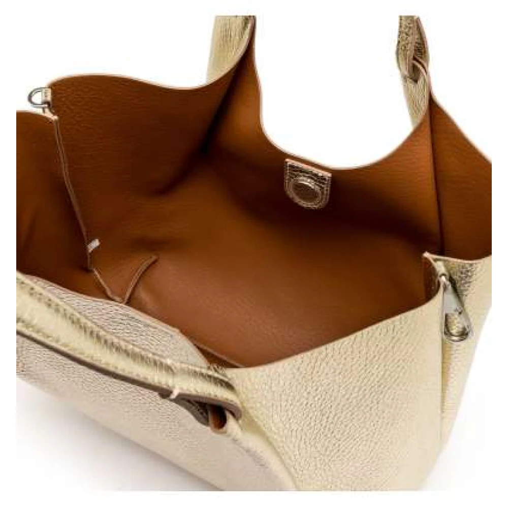 Gianni Chiarini Moderne leren tas Yellow Dames