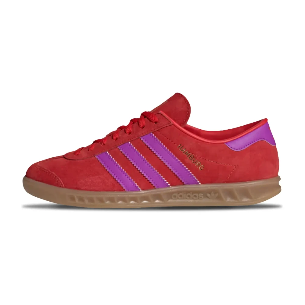 Adidas Red Hamburg Trainers - Female - Skateboarding - 3 2/3 Uk - Sport