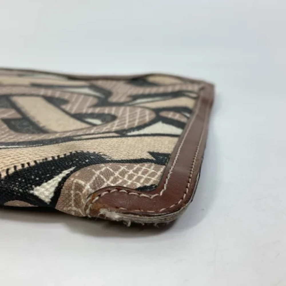 Burberry Vintage Pre-owned Fabric clutches Brown Heren