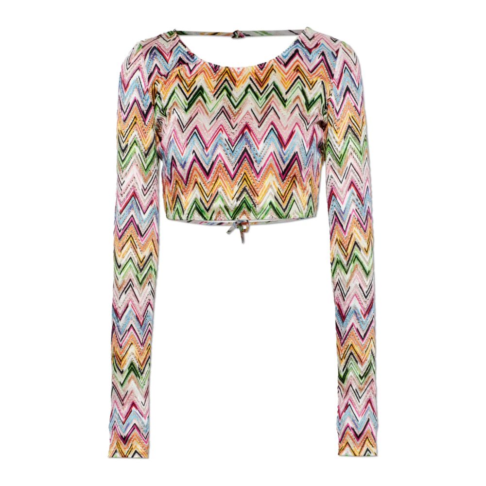 Missoni Kvinno Multicolor Toppar Dam, S, Kortärmad Långärmad Tröja
