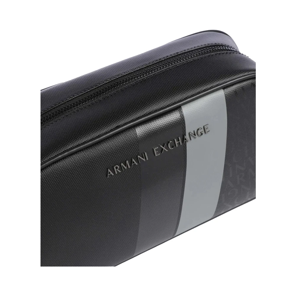 Armani Exchange Zwarte Beauty Case voor Mannen Black Heren