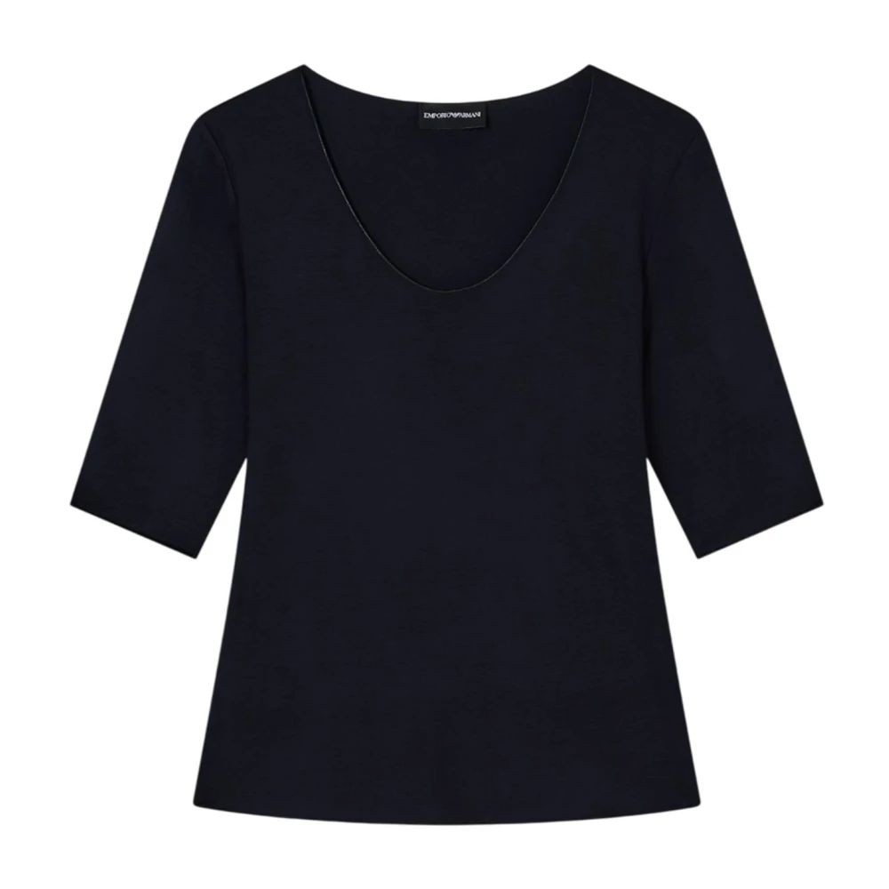 Emporio Armani Damen Blau Oberteile, Mgröße: