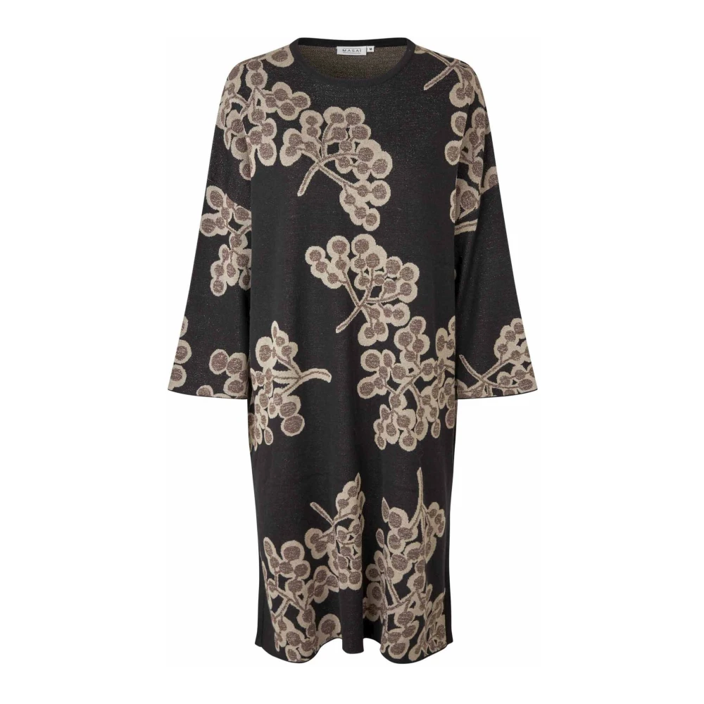 Masai Zwarte Manuska Jurk met Glittereffecten Black Dames