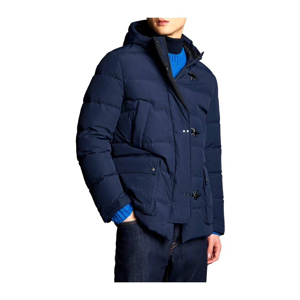 Fay Blauwe Dubbele Voorkant Pufferjas Blue Heren