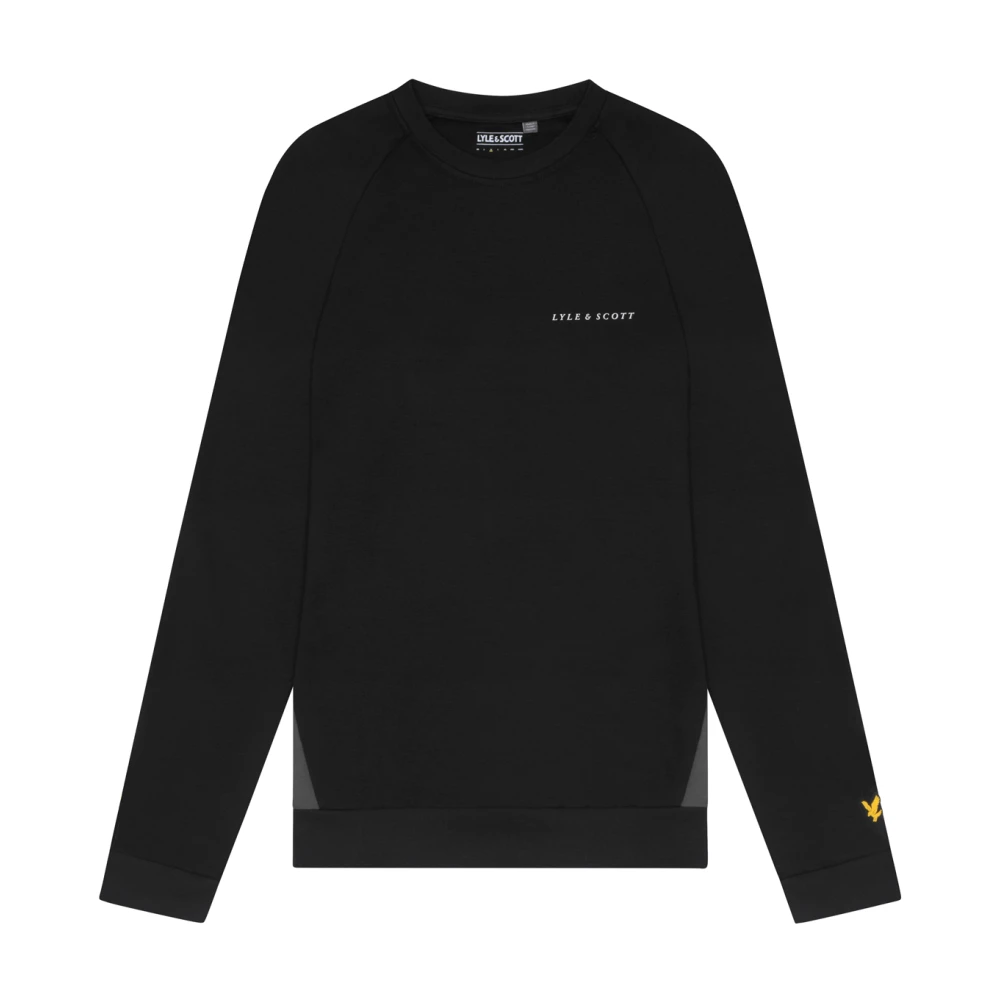 Lyle & Scott Middenlagen Kleurblok Ronde Hals Black Heren