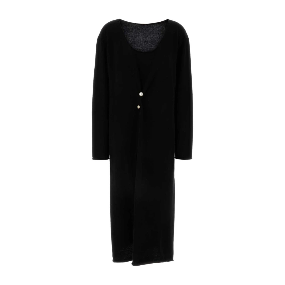 Philosophy di Lorenzo Serafini Zwarte wollen blend jurk Black Dames