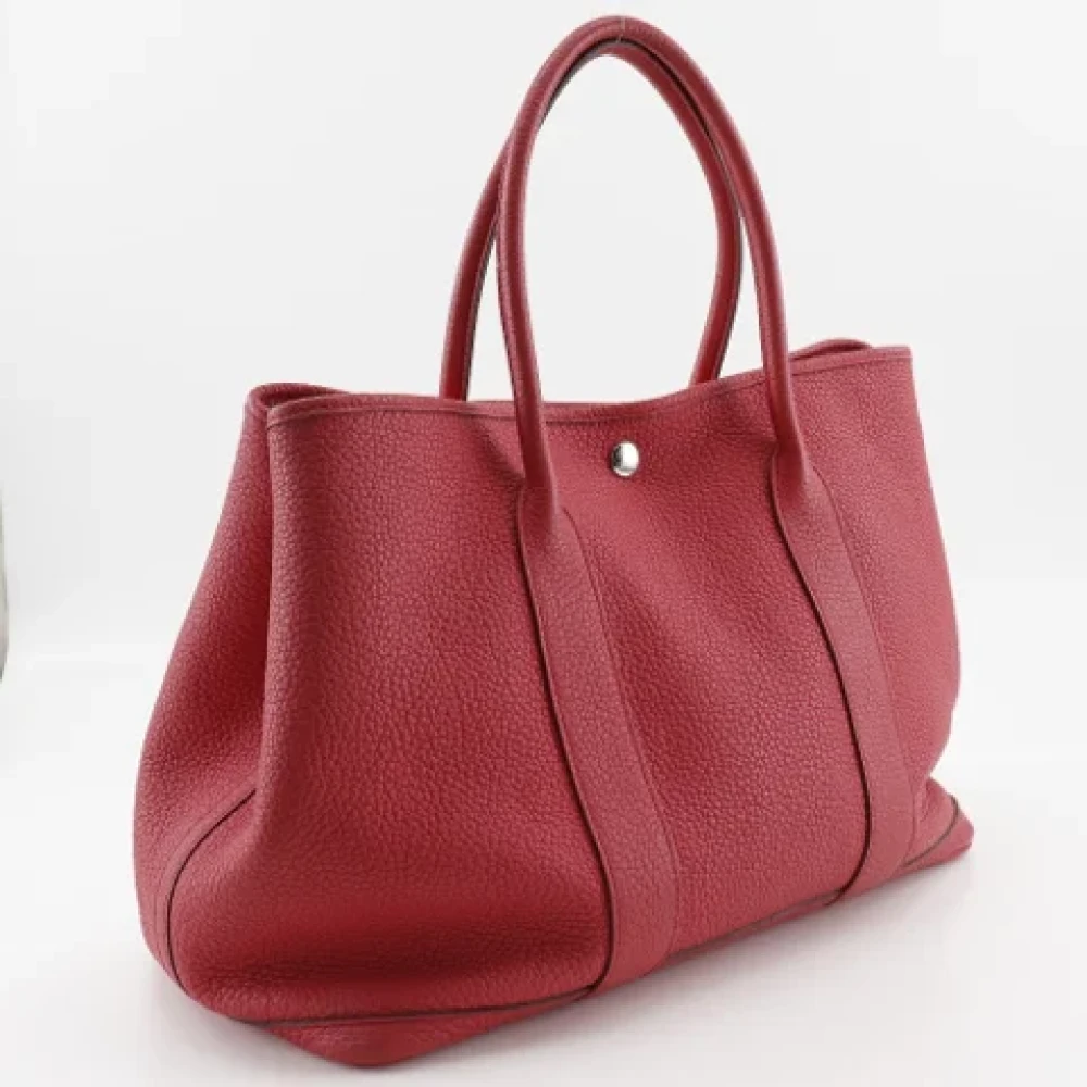 Hermès Vintage Pre-owned Fabric handbags Red Dames