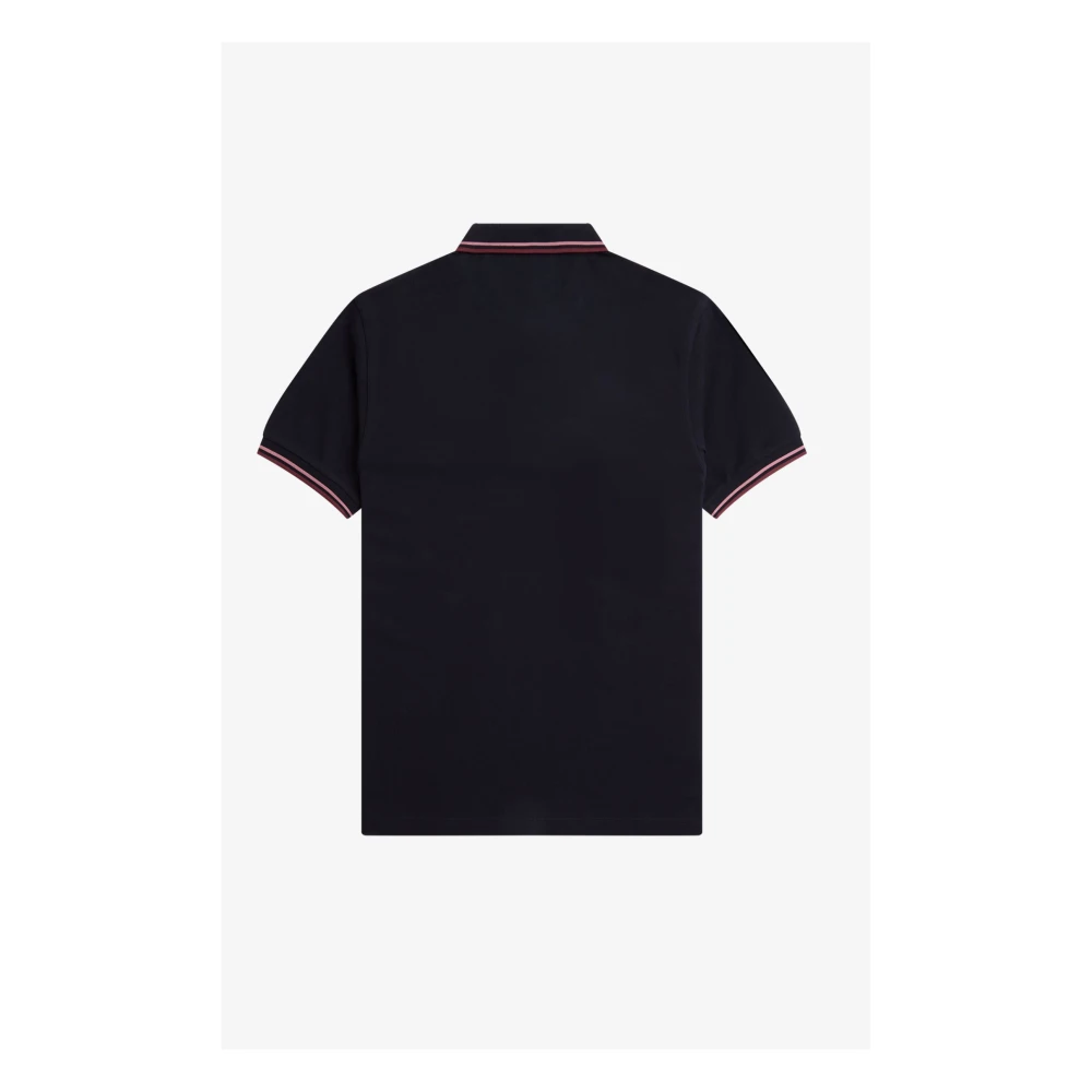 Fred Perry Slim Fit Twin Tipped Polo Navy Blue Heren