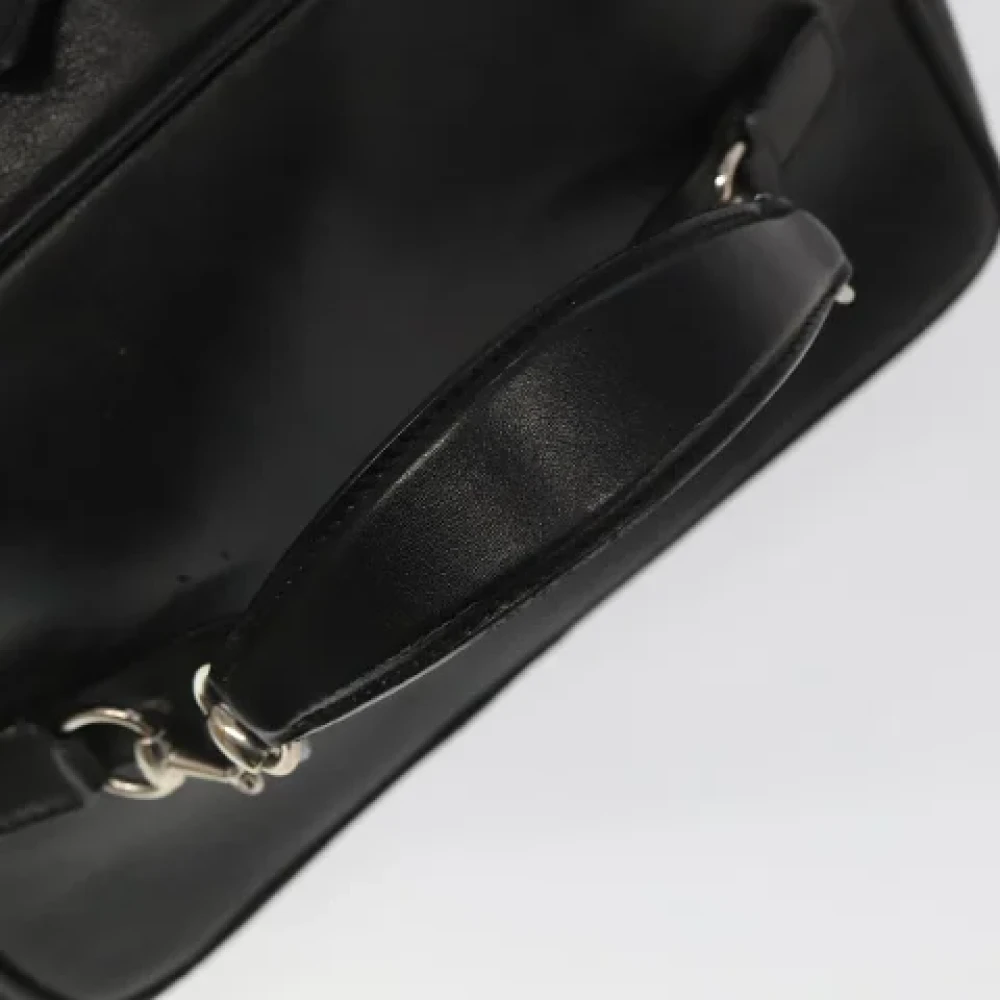 Gucci Vintage Pre-owned Leather pouches Black Dames