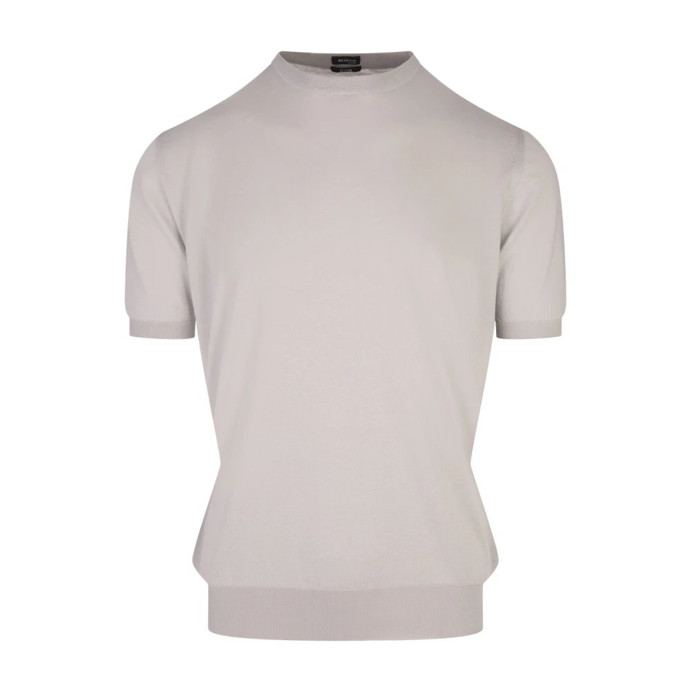 Kiton Grijze Katoenen Shirt Gray Heren