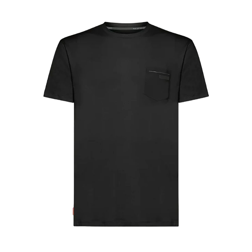 RRD Zwarte Monochrome T-shirt met Surflex Zakje Black Heren