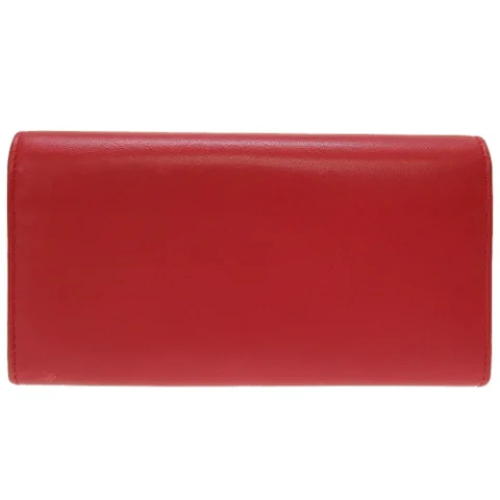 Gucci Vintage Pre-owned Leather wallets Red Dames