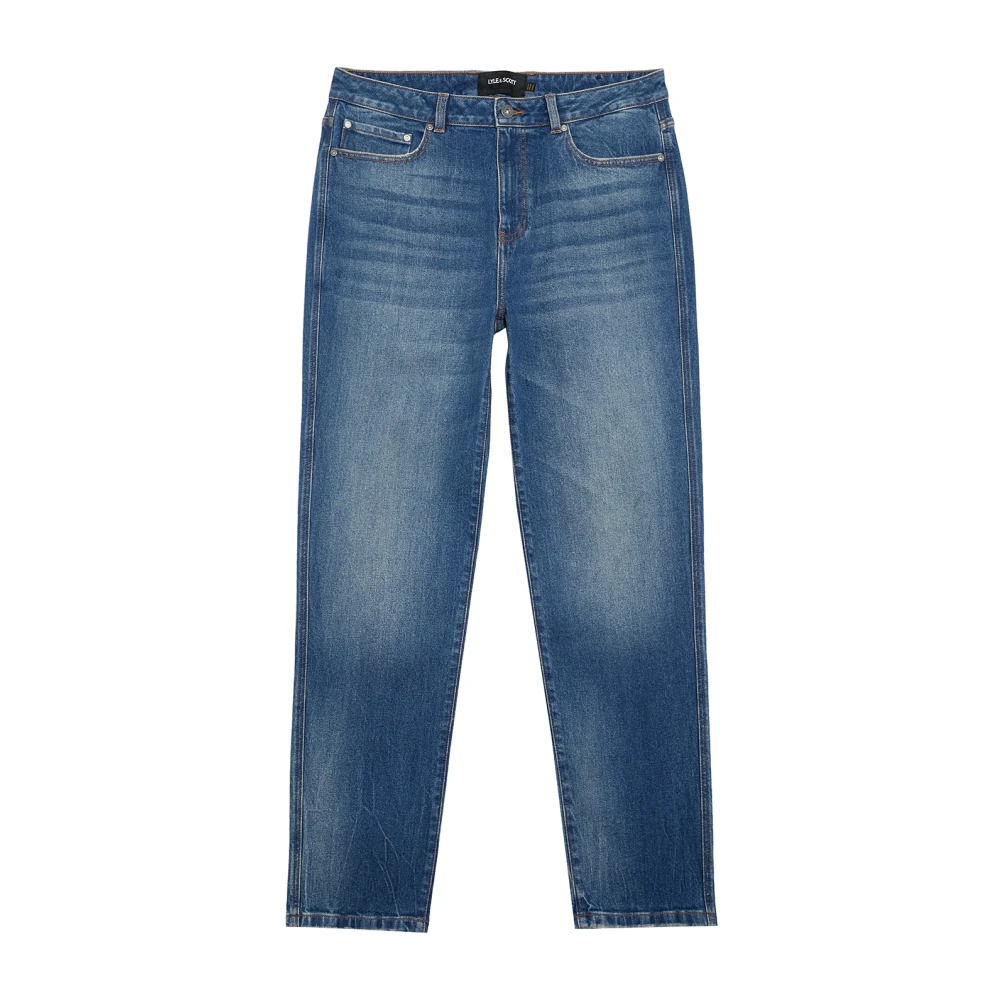 Lyle & Scott Jeans Tapered Denim Blue Heren