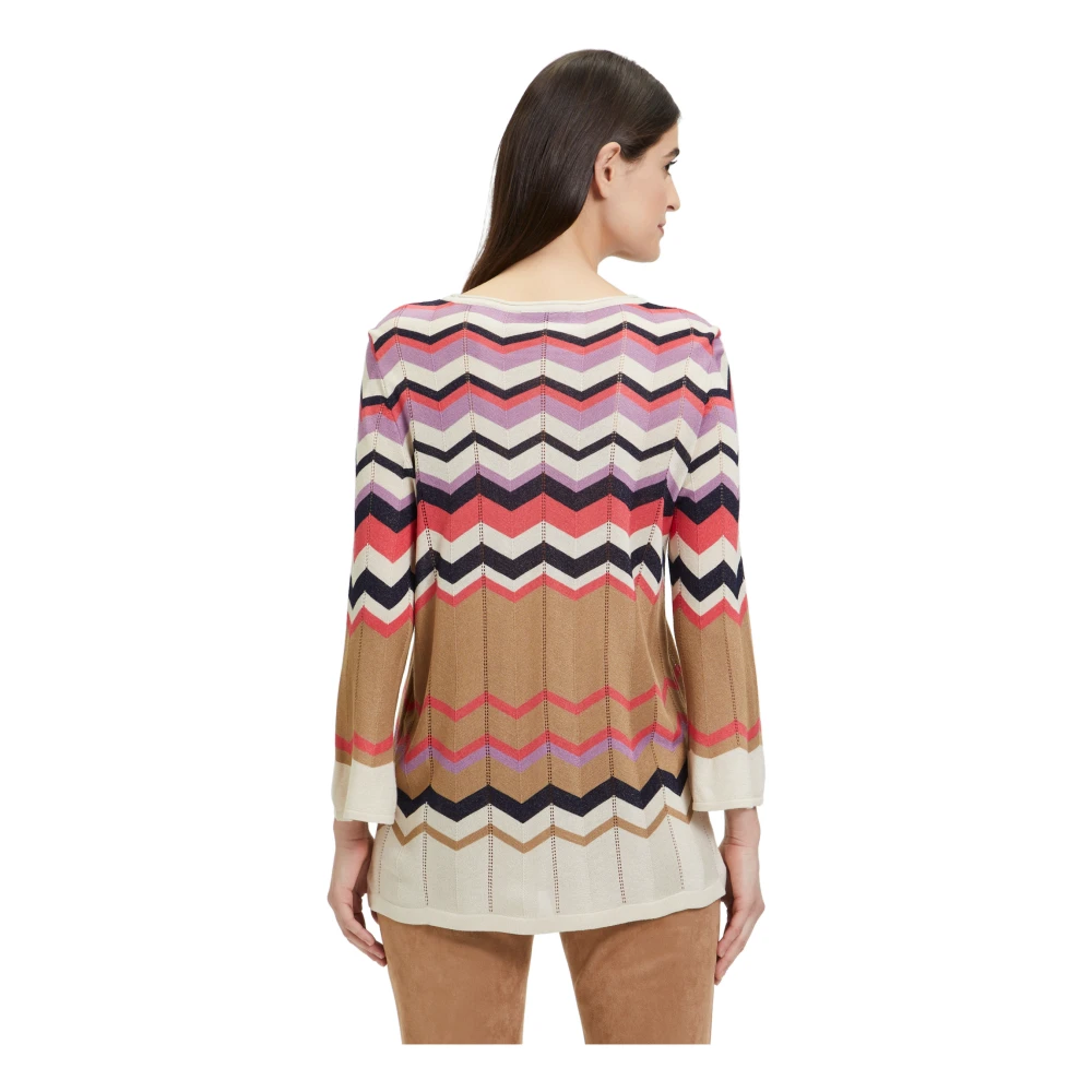 Betty Barclay Kleur Blok Gebreide Trui Multicolor Dames