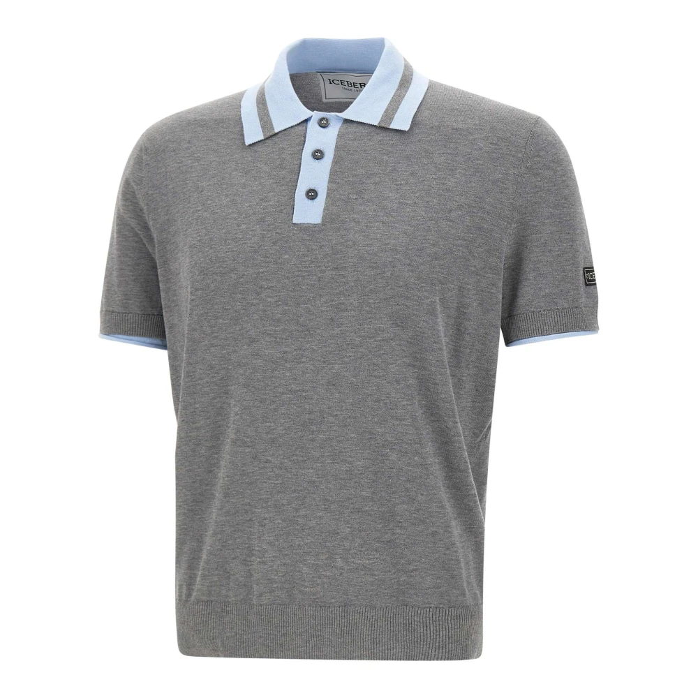 Iceberg Men's Gray Polo Shirt - Polo Shirts - S - Tops
