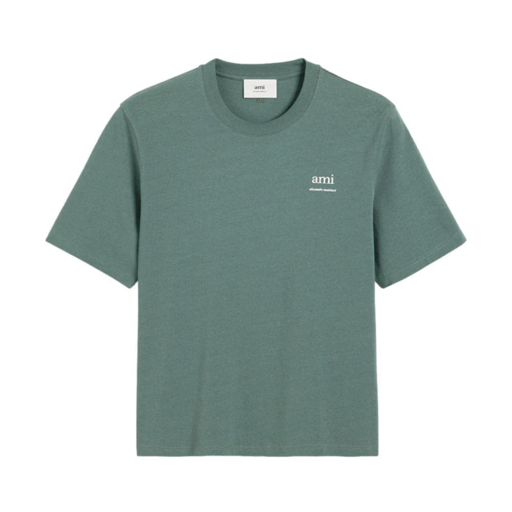 Ami Paris Grön Skumtryck T-shirt Green, Herr