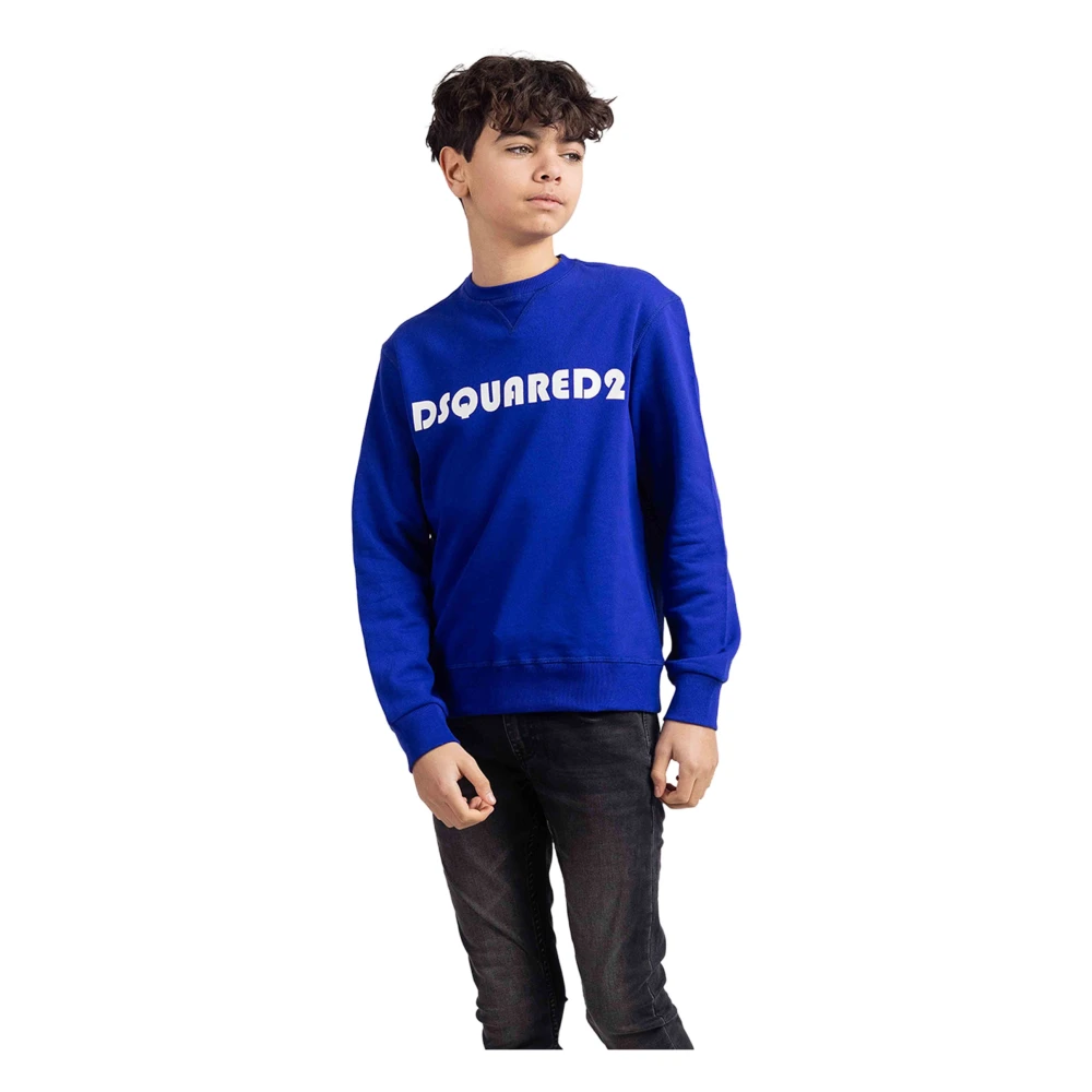 Dsquared2 Boys Blue Kids Sweatshirts, 10 Y, Trendy Comfort Jumper
