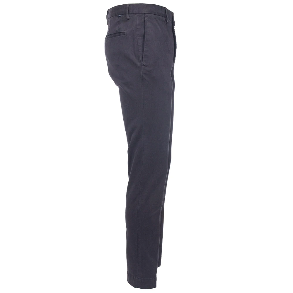Incotex Slimme katoenen broek met zakken Green Heren