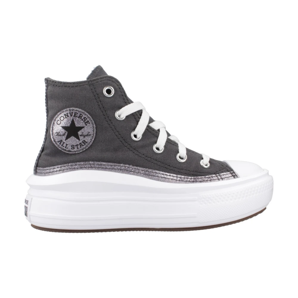 Converse Move Hi Dark Sneakers Gray, Flicka