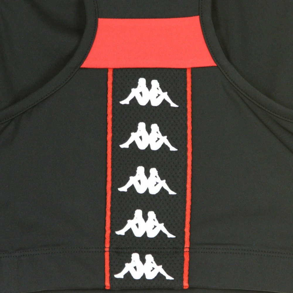 Kappa Zwart Rood Dames Top Black Dames