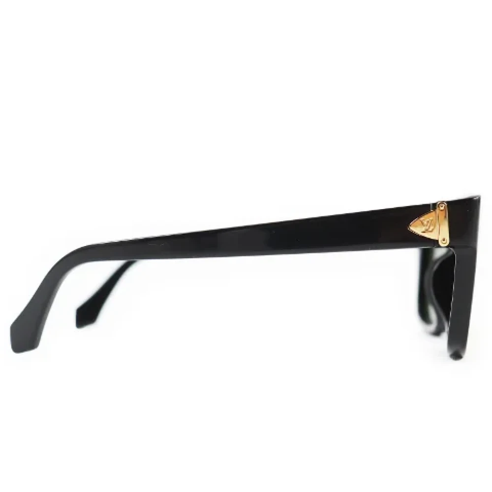 Louis Vuitton Vintage Pre-owned Fabric sunglasses Black Dames
