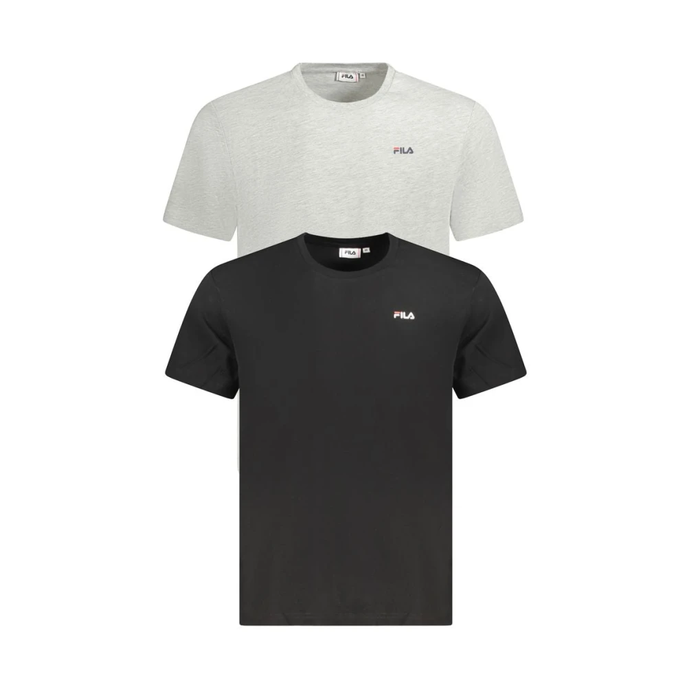 Fila Men's Multicolor T-Shirts, L, Bi-Pack Brod Tee