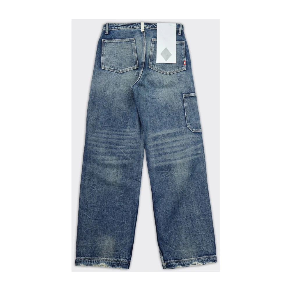 Amish Super Knee Denim Jeans in Blauw Blue Heren