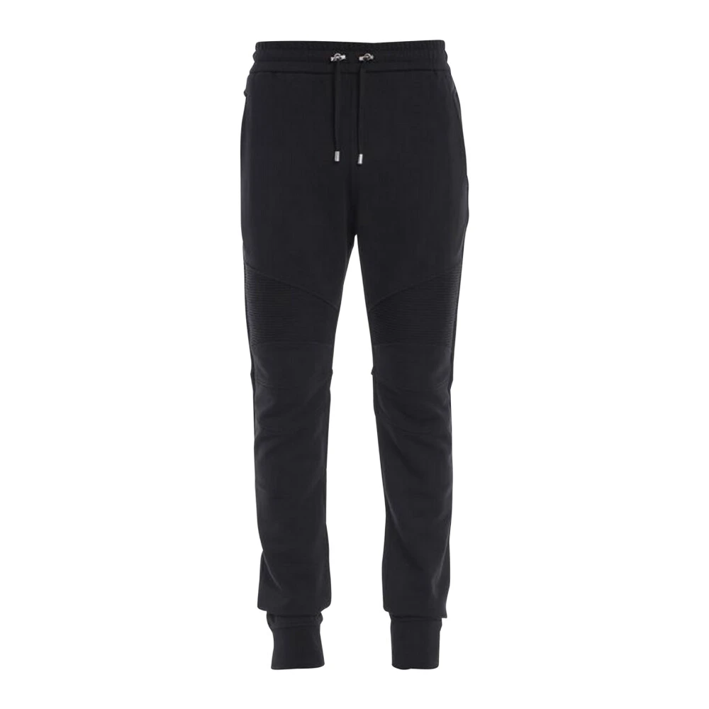 Balmain Men's Black Logo Printed Jogging Bottoms - Sweatpants - Xl - Trousers