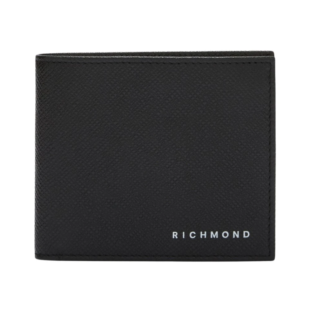 John Richmond Portemonnee met logo Black Heren