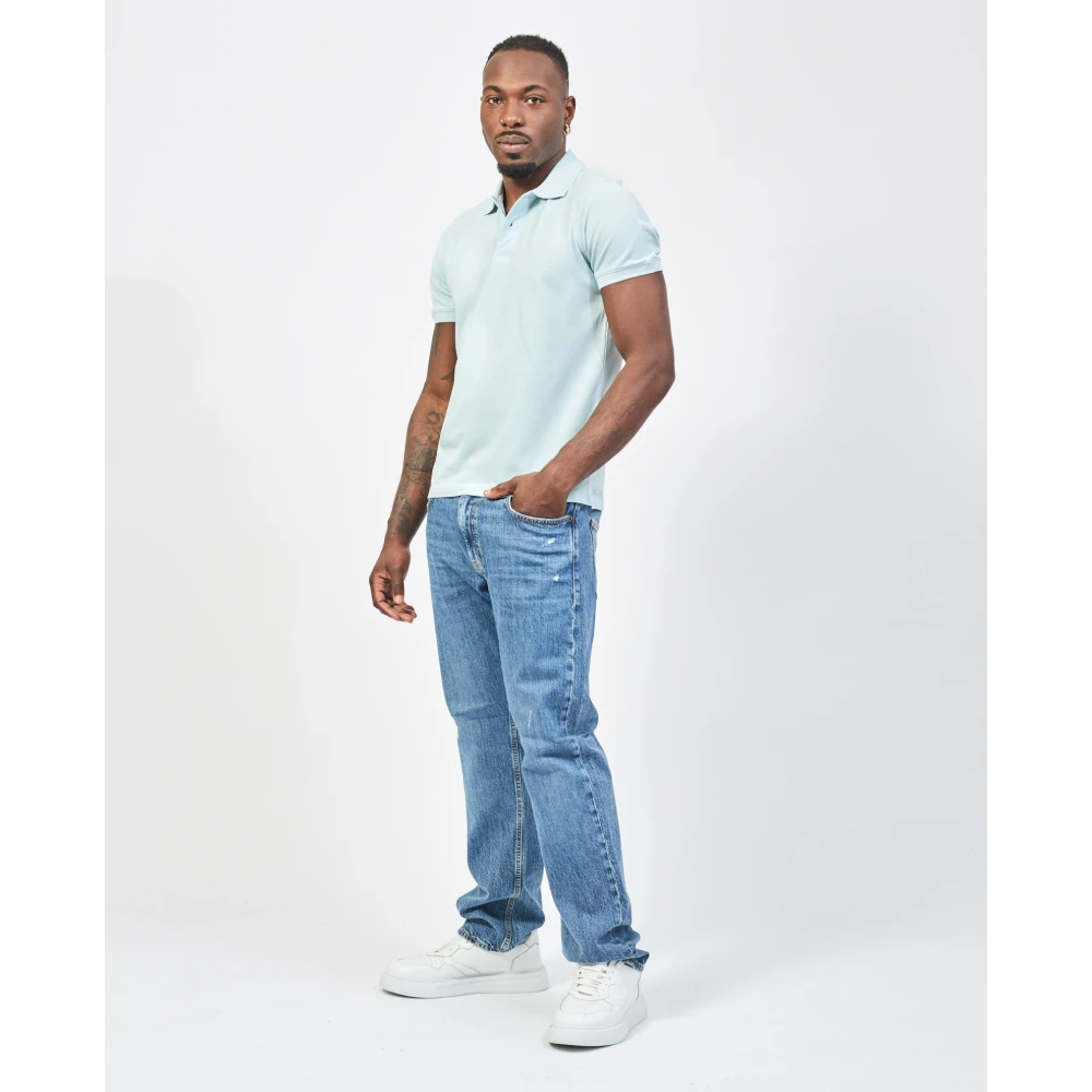K-way Lichtblauwe Polo T-shirt Amedee Blue Heren