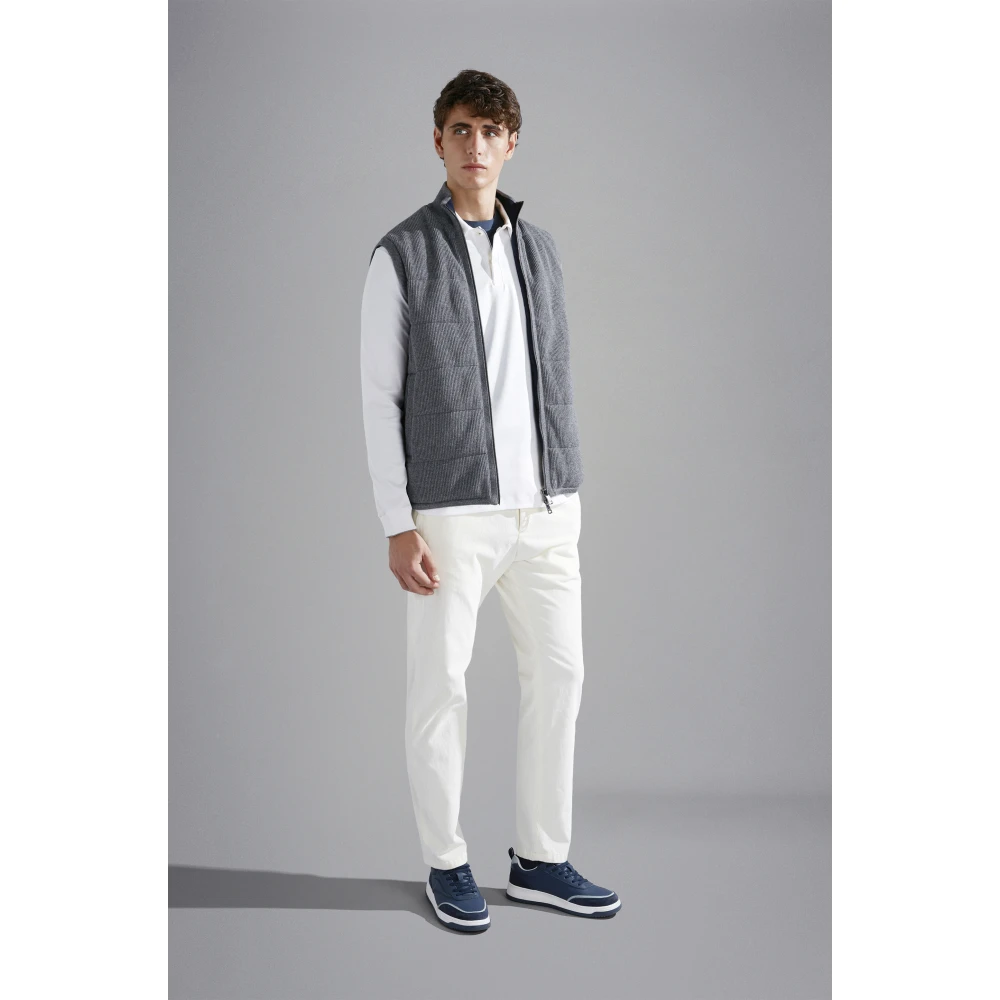 PAUL & SHARK Beige Katoen Modal Broek Regular Fit Beige Heren