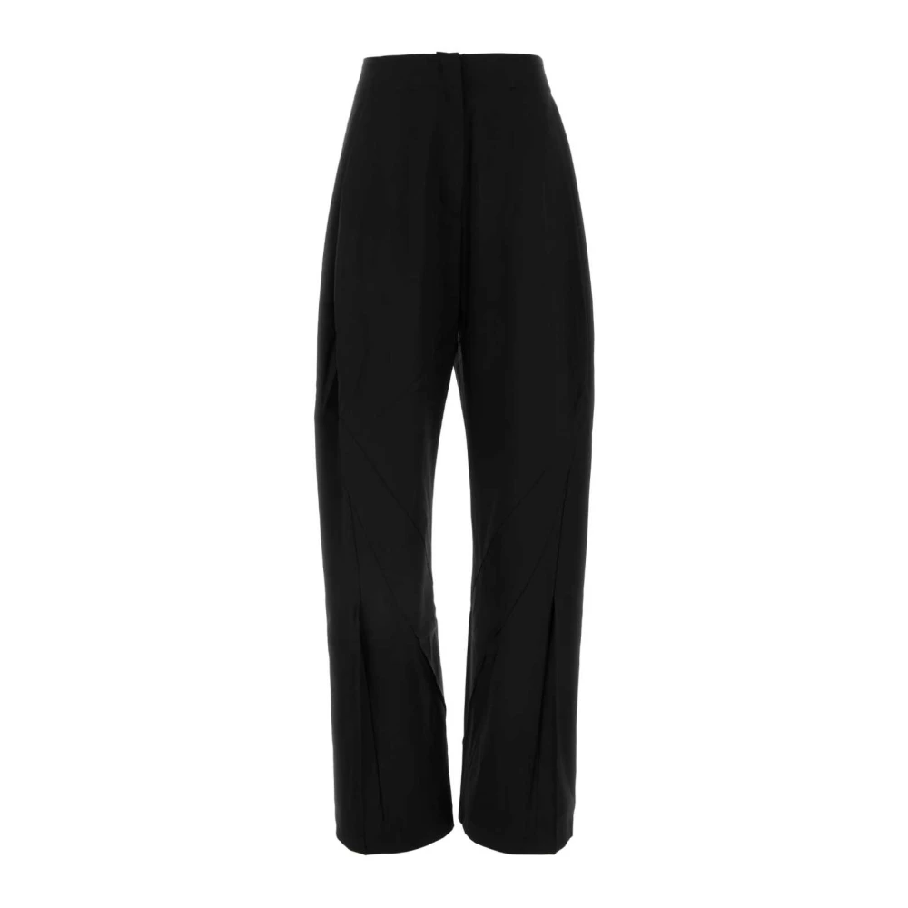 Kiko Kostadinov Women's Black Straight Trousers, S, Venari Trouser