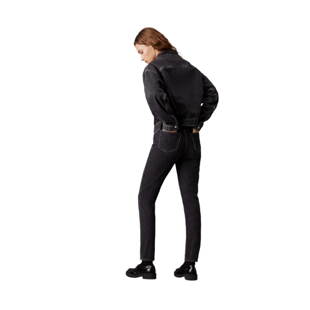 Calvin Klein Jeans Slim-fit Denim Broek Gray Dames