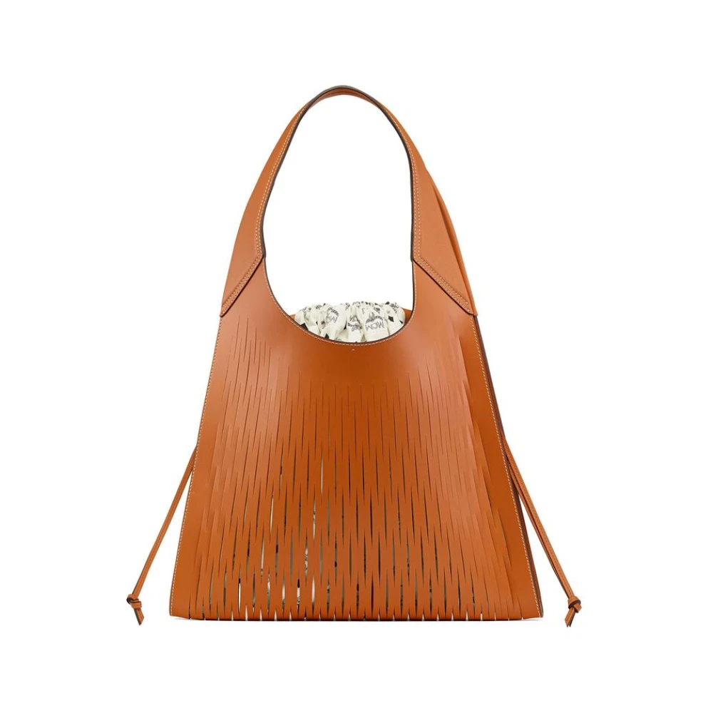 MCM Bruine Trekkoordtas met Afneembare Pouch Brown Dames