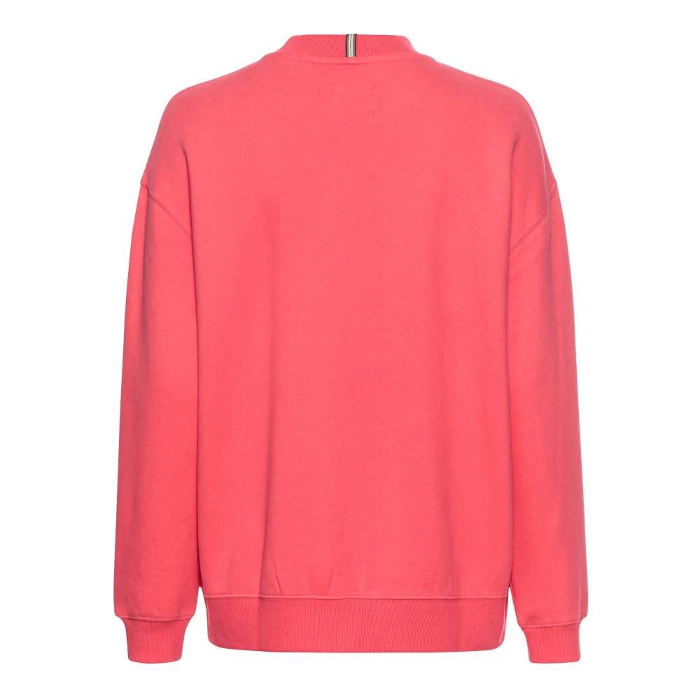 camel active Katoenen sweatshirt Pink Dames
