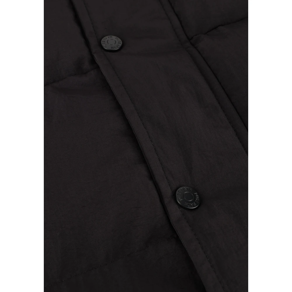 Pure Path Stijlvolle gewatteerde jassen voor heren Black Heren