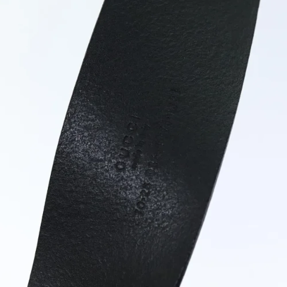 Gucci Vintage Pre-owned Leather belts Black Dames