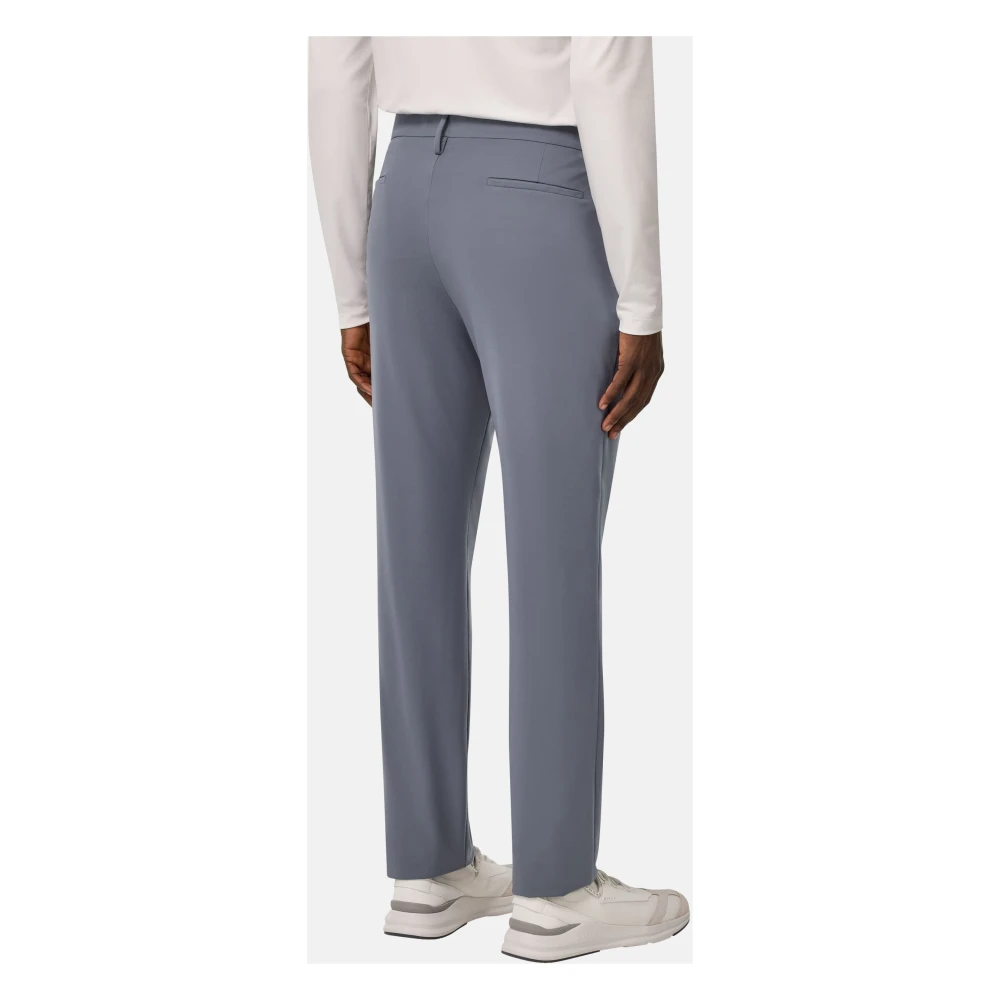 Boggi Milano B Tech B-Tech Stretch Nylon Broek Gray Heren