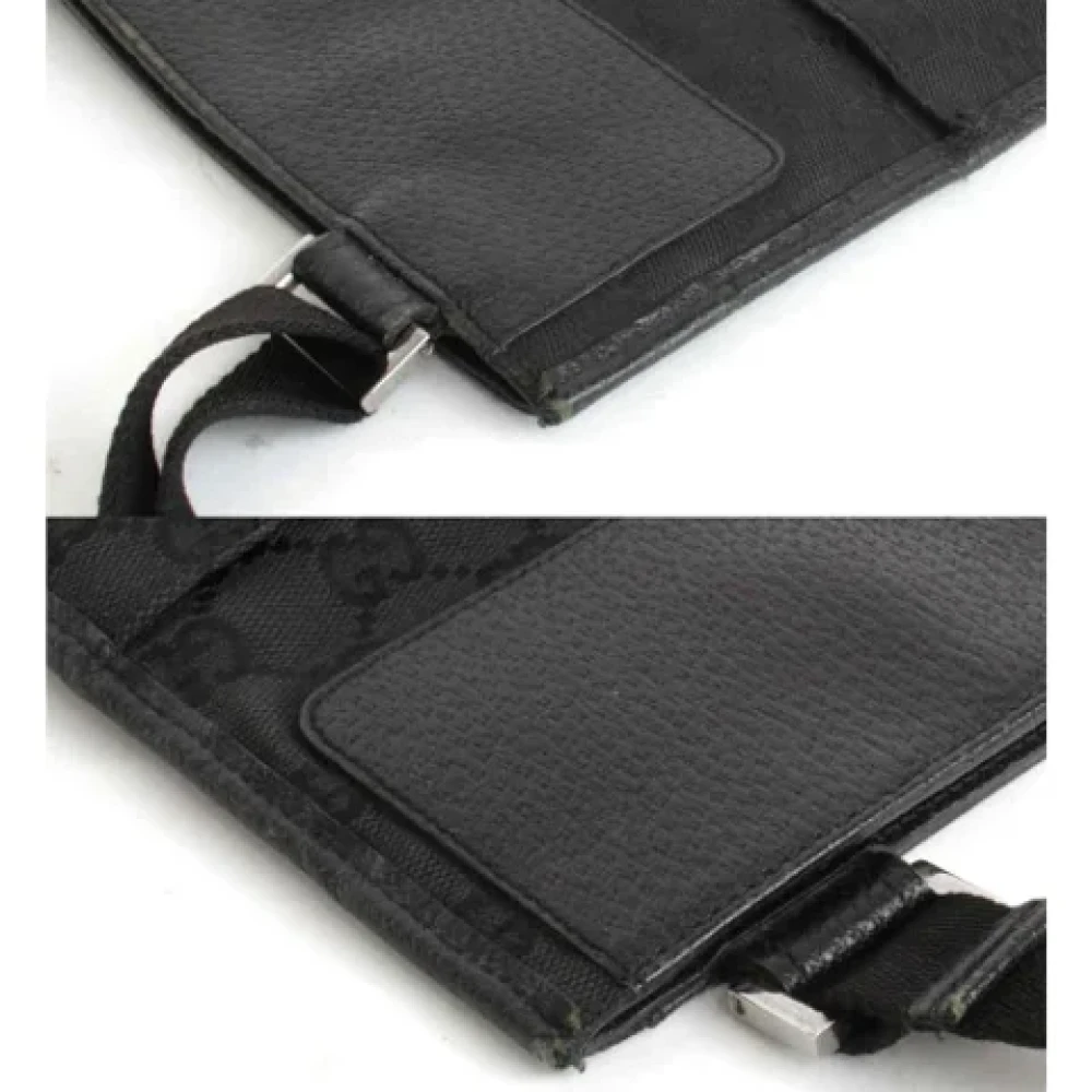 Gucci Vintage Pre-owned Canvas shoulder-bags Black Dames