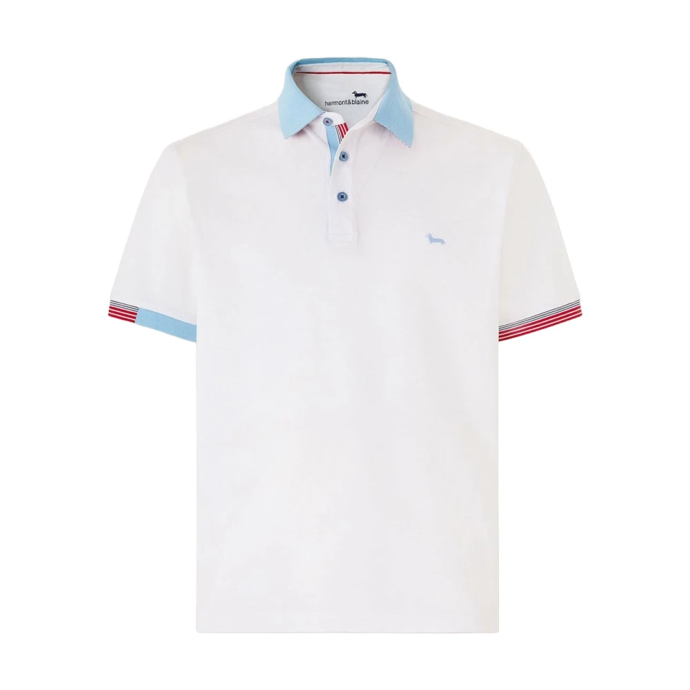 Harmont & Blaine Witte Katoenen Poloshirt White Heren